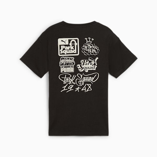 Camiseta ESS+ MID 90s Graphic Juvenil, Preto, large-BRA