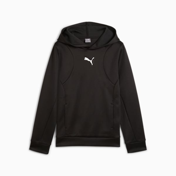 Sudadera con capucha PUMA FIT juvenil, PUMA Black, large-MEX