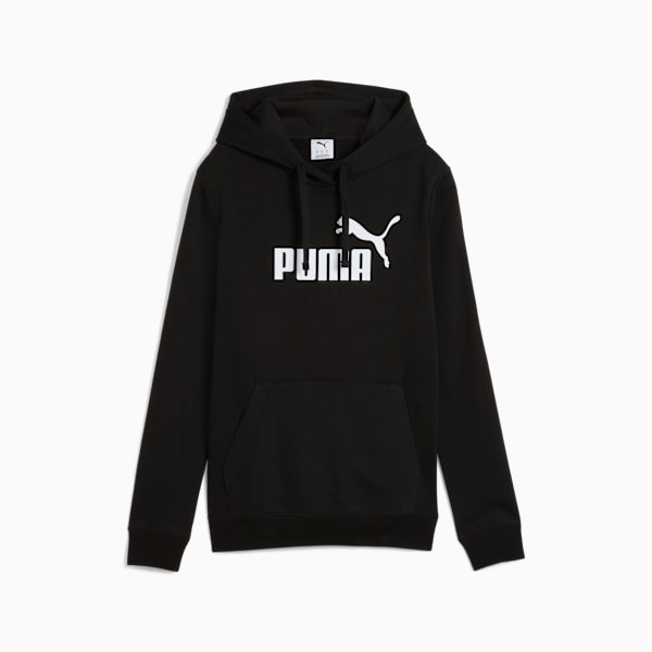Sudadera Essentials No. 1 Logo para mujer, PUMA Black, large-MEX