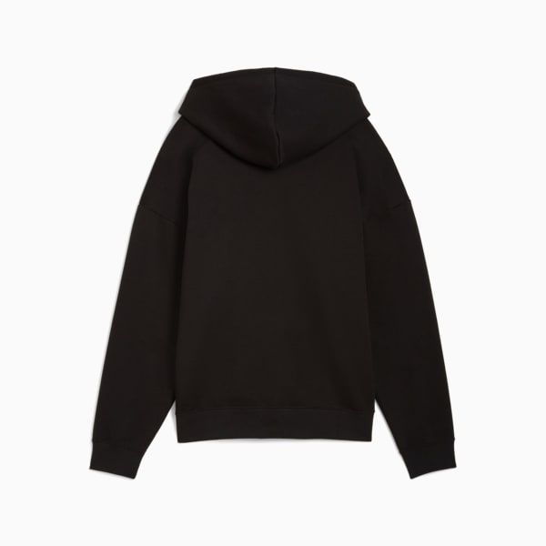 ESS Small No. 1 Logo Comfort Full-Zip Hoodie Women, PUMA Black, large-ZAF