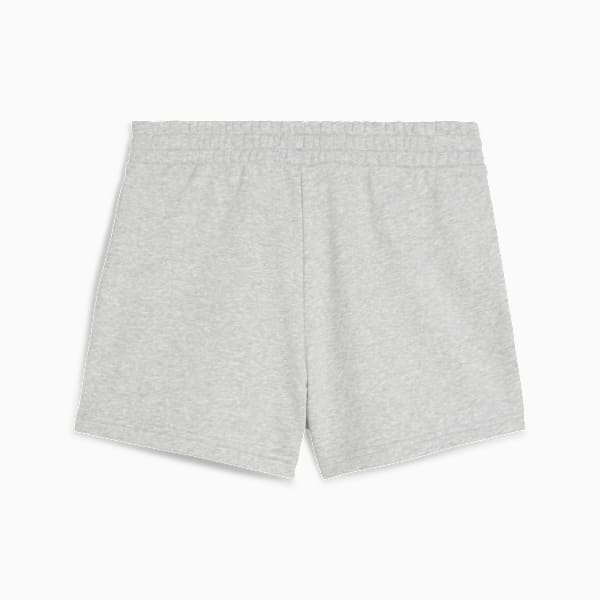 Shorts Essentials Small No. 1 Logo Feminino, Light Gray Heather, large-BRA
