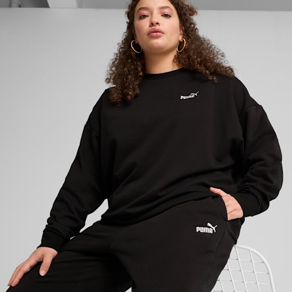 Pantalones Essentials Small No. 1 Logo para mujer, PUMA Black, large-ARG