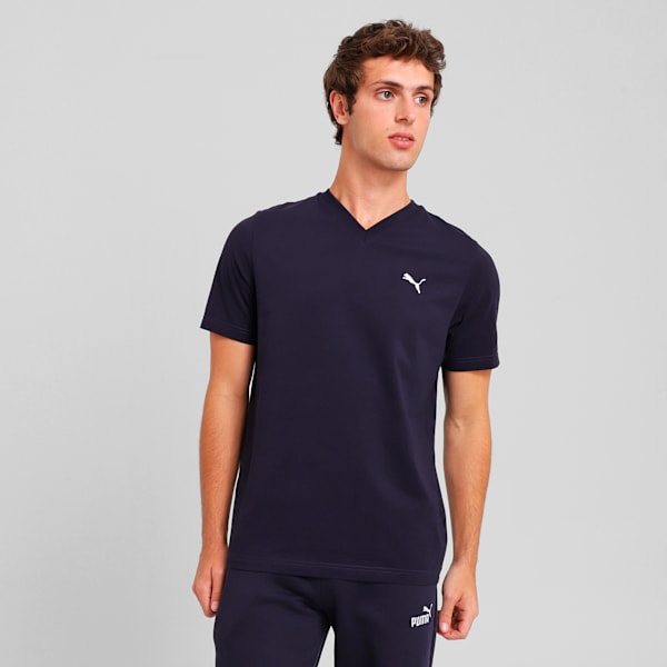Playera hombre cuello en V ESS No. 1 Logo, New Navy, large-MEX