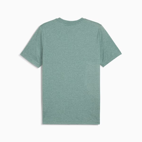 Essentials No. 1 Logo Heather Tee Men, Green Moon, large-MEX