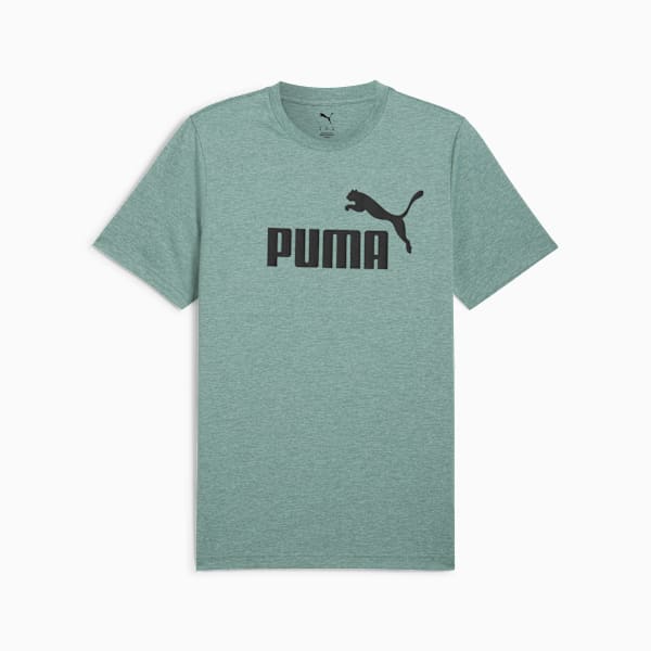 Essentials No. 1 Logo Heather Tee Men, Green Moon, large-MEX