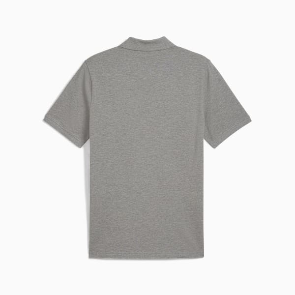 Playera polo Essentials No. 1 Logo Piqué para hombre, Medium Gray Heather, large-MEX