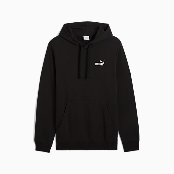 Essentials Small No. 1 Logo Hoodie Men, PUMA Black, large-MEX