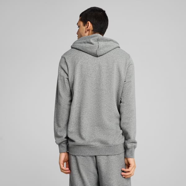 Essentials Small No. 1 Logo Hoodie Men, Medium Gray Heather, large-MEX