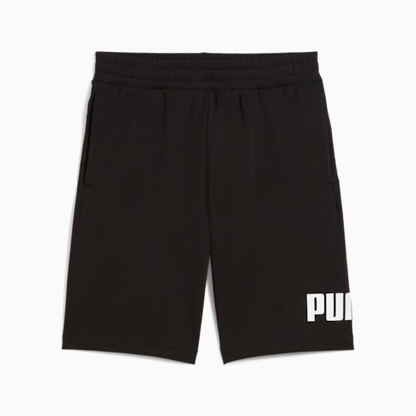 Essentials Big No. 1 Logo 10" Shorts Men, PUMA Black, large-ZAF