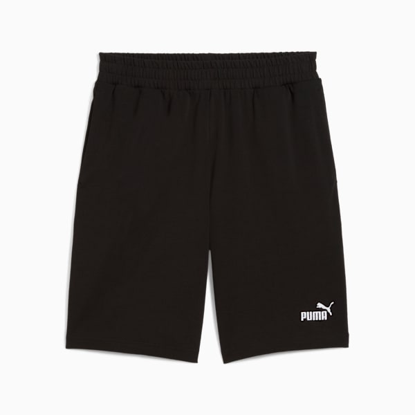 Essentials No. 1 Logo Jersey 10" Shorts Men, PUMA Black, large-ZAF