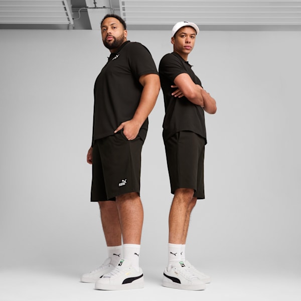 Essentials No. 1 Logo Jersey 10" Shorts Men, PUMA Black, large-ZAF