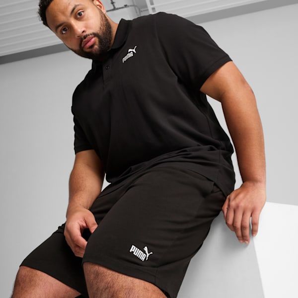 Essentials No. 1 Logo Jersey 10" Shorts Men, PUMA Black, large-ZAF