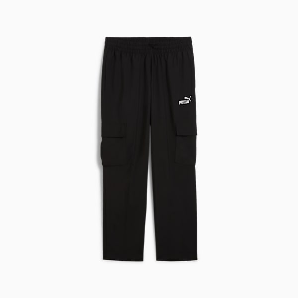Pantalones cargo Essentials No.1 Logo para hombre, PUMA Black, large-MEX