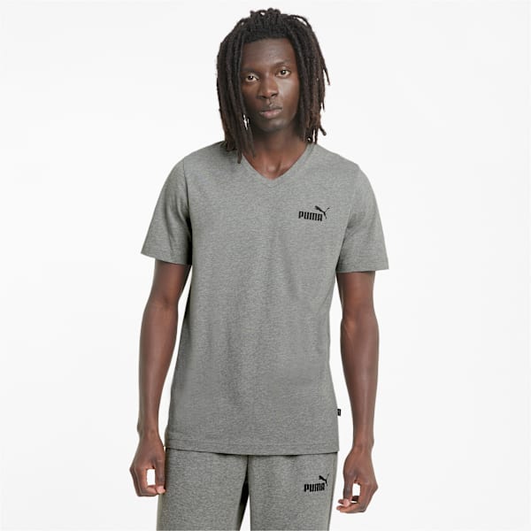 Remera escote en V Puma ADP, Medium Gray Heather, large-ARG