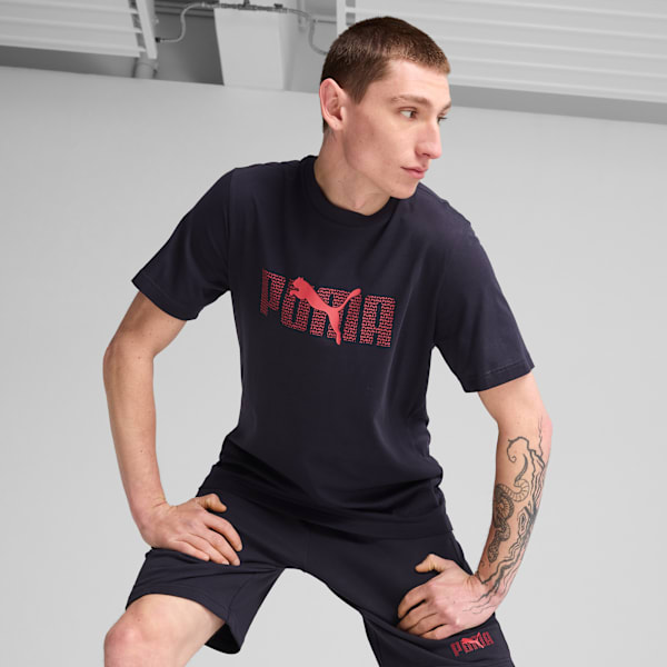 Remera Essentials Logo Lab para hombre, New Navy, large-ARG