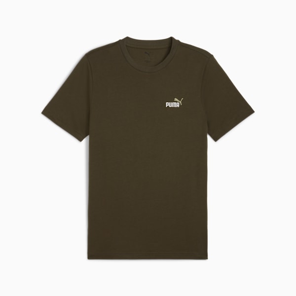 Remera Essentials 2 Colour Small No. 1 Logo para hombre, Dark Olive, large-ARG