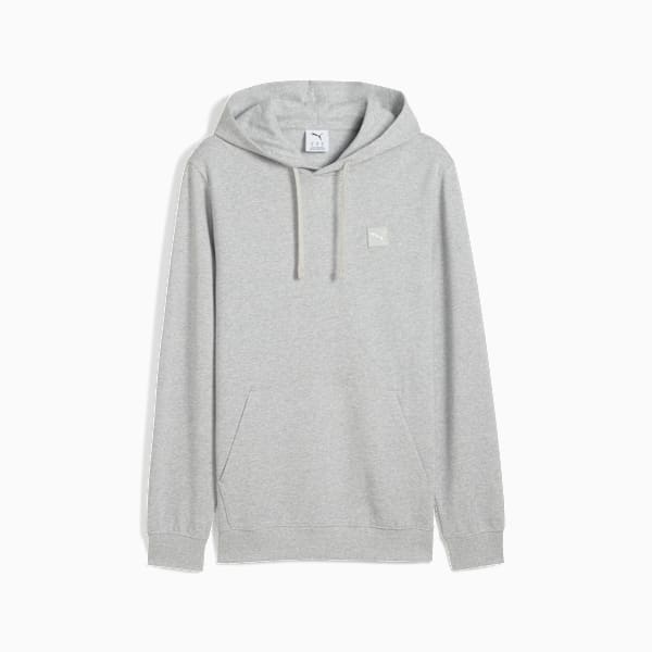 Essentials Elevated Hoodie Men, Light Gray Heather, large-MEX