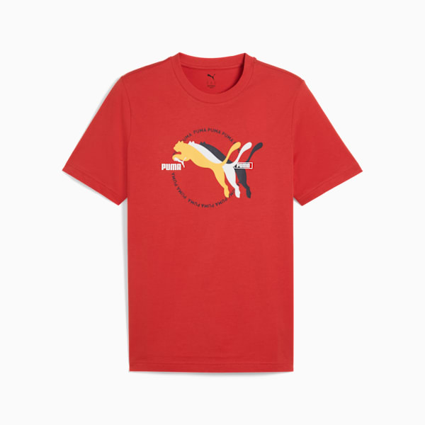 Playera Graphics Multiple Cat Logo para hombre, Red Fire, large-MEX