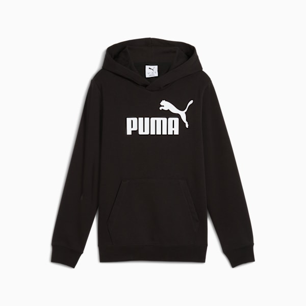 ESS No. 1 Logo Hoodie Youth, PUMA Black, large-MEX