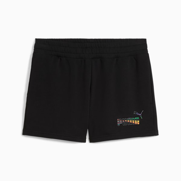 Shorts tiro medio Love United 10cm para mujer, PUMA Black, large-MEX