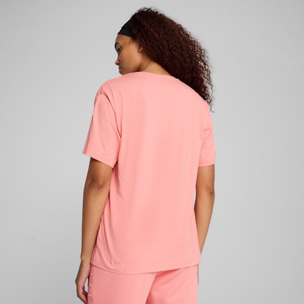 ESS TAPE Relaxed Tee Women, Pink Fruit, large-MEX