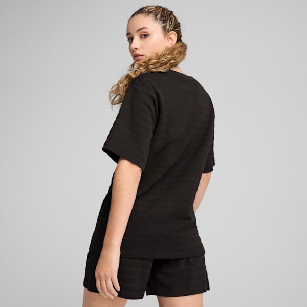 Playera holgada Essentials ELEVATED Structured para mujer, PUMA Black, large-MEX