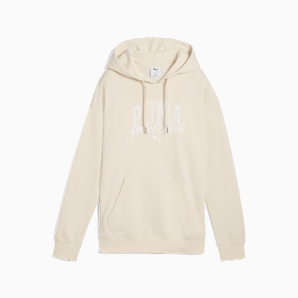 PUMA Class Relaxed Hoodie Women, Alpine Snow, large-MEX