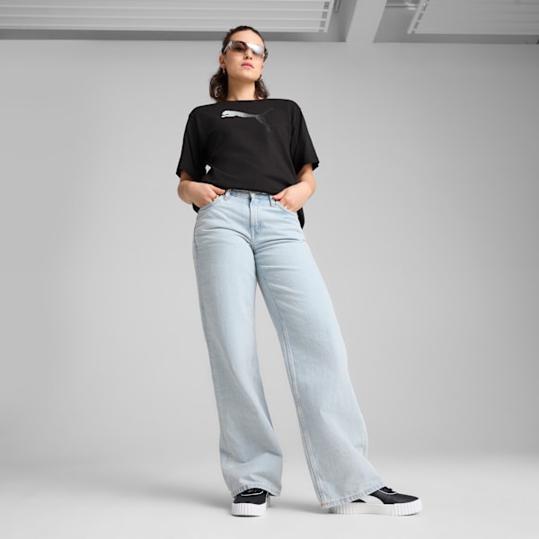 HER Graphic Relaxed Tee Women, PUMA Black, large-MEX