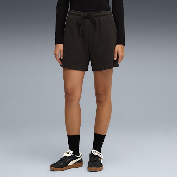 Shorts tiro alto HER 12cm para mujer, PUMA Black, large-MEX