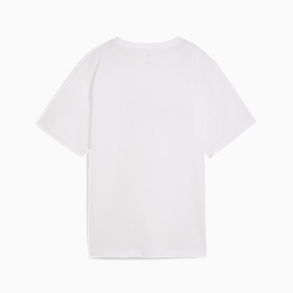 GRAPHICS Stacked No. 1 Logo Relaxed Tee Women, PUMA White, large-MEX