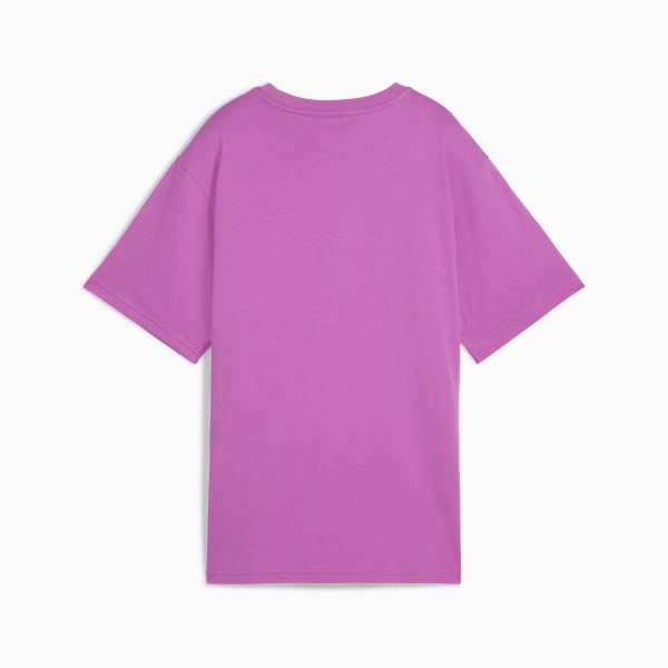 Playera holgada Graphics Stacked No. 1 Logo para mujer, Wild Berry, large-MEX