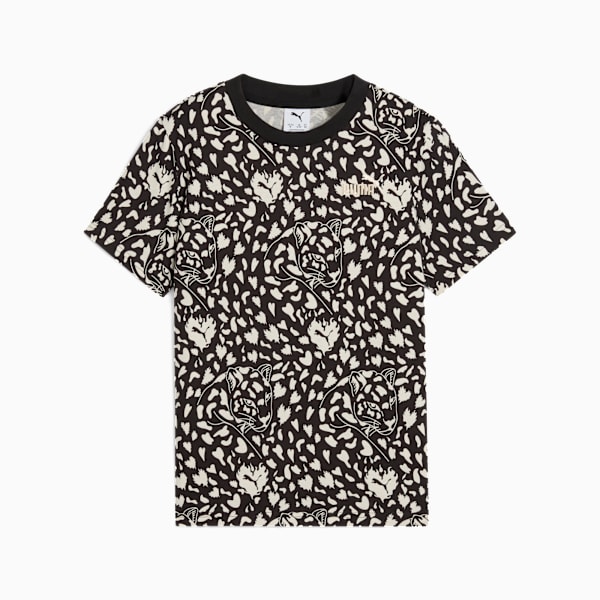 Playera FLAMING LOVE para adolescentes, PUMA Black, large-MEX