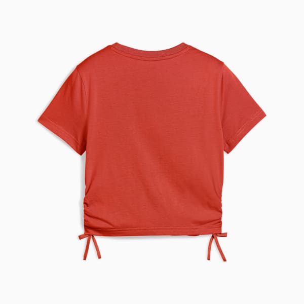 Playera FLAMING LOVE Knotted para adolescentes, Red Fire, large-MEX