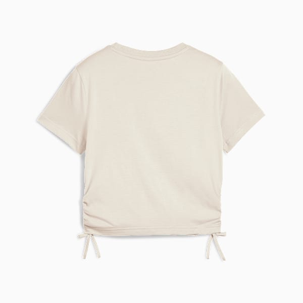 Playera FLAMING LOVE Knotted para adolescentes, Alpine Snow, large-MEX