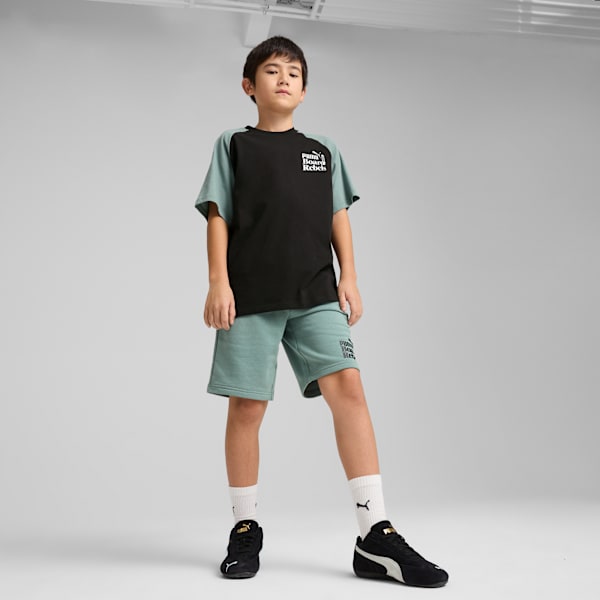 Mid 90s Graphic Tee II Youth, PUMA Black, large-MEX