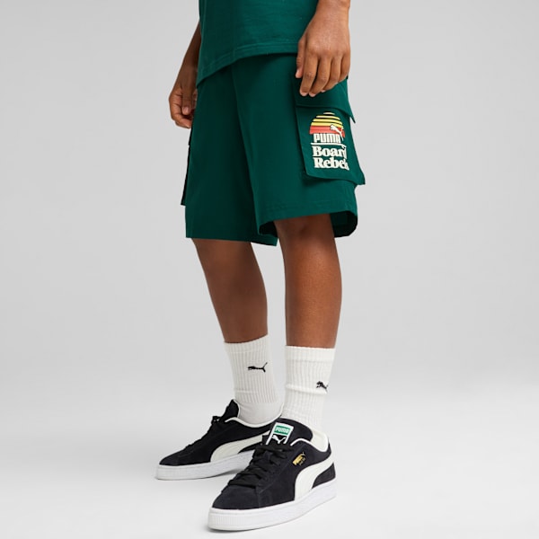 Shorts Cargo Mid 90s para adolescentes, Dark Myrtle, large-MEX