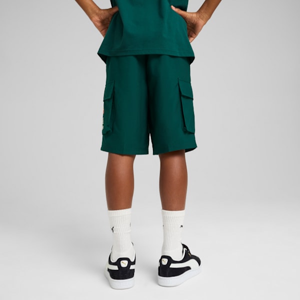 Shorts Cargo Mid 90s para adolescentes, Dark Myrtle, large-MEX