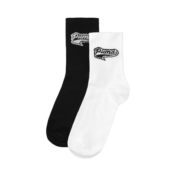 Mens Small Logo Crew Sock, PUMA Black-White, large-ZAF