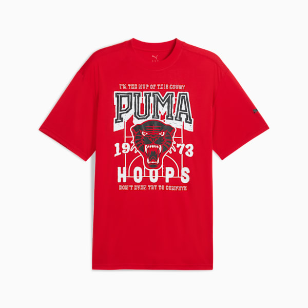 Playera de básquet Rival Rage para hombre, For All Time Red, large-MEX