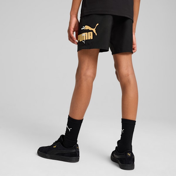 Shorts Essentials Logo Lab Summer para adolescentes, PUMA Black, large-MEX