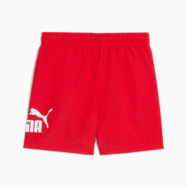 Shorts Essentials Logo Lab Summer para adolescentes, For All Time Red, large-MEX