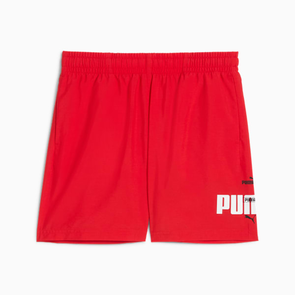 Shorts Essentials Logo Lab Summer para adolescentes, For All Time Red, large-MEX