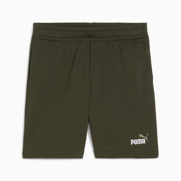 Essentials 2 Colour No. 1 Logo Shorts Youth, Dark Olive, large-ZAF