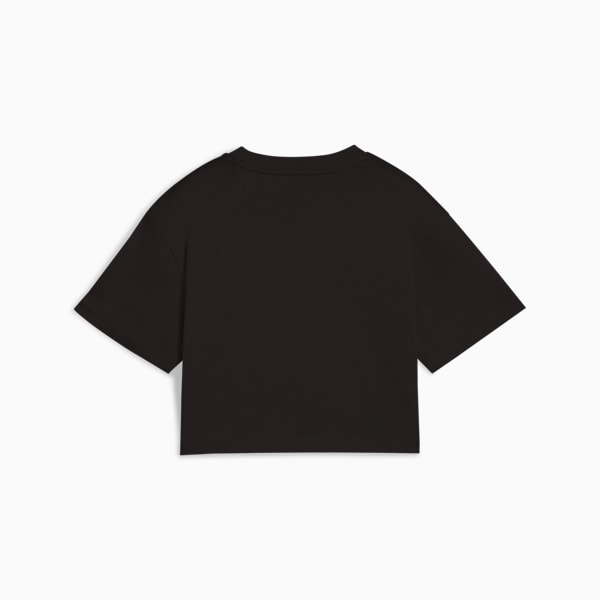 Remera corta Essentials 2 Colour No. 1 Logo juvenil, PUMA Black, large-ARG