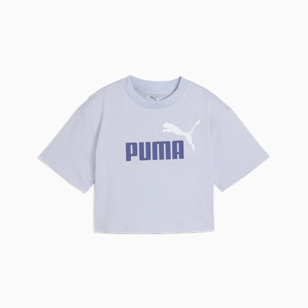 Essentials 2 Colour No. 1 PUMA Logo Short Length Tee Youth, Cool Weather, large-ZAF