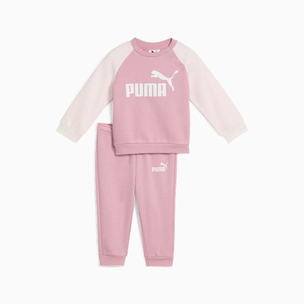Minicats Essentials Raglan Crew Set Toddler, Poised Pink, large-ZAF