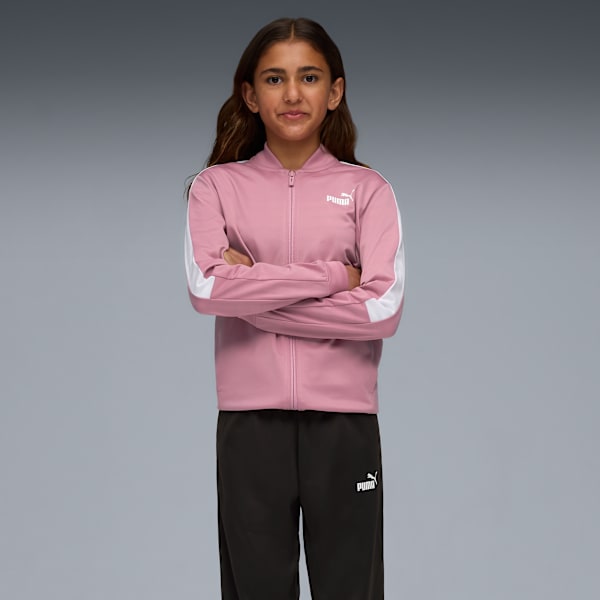 Poly Baseball Suit Youth, Poised Pink, large-ZAF