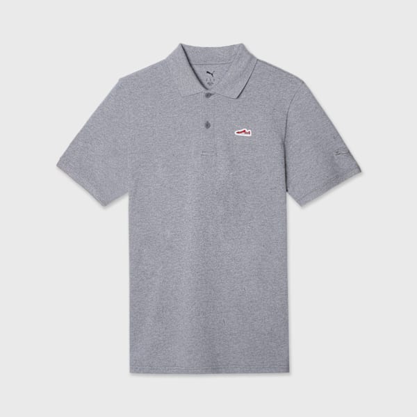 Polo WARDROBE ESS SUEDE, Medium Gray Heather, large-MEX