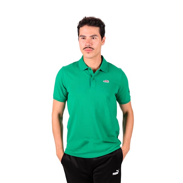 Polo WARDROBE ESS SUEDE, Archive Green, large-MEX