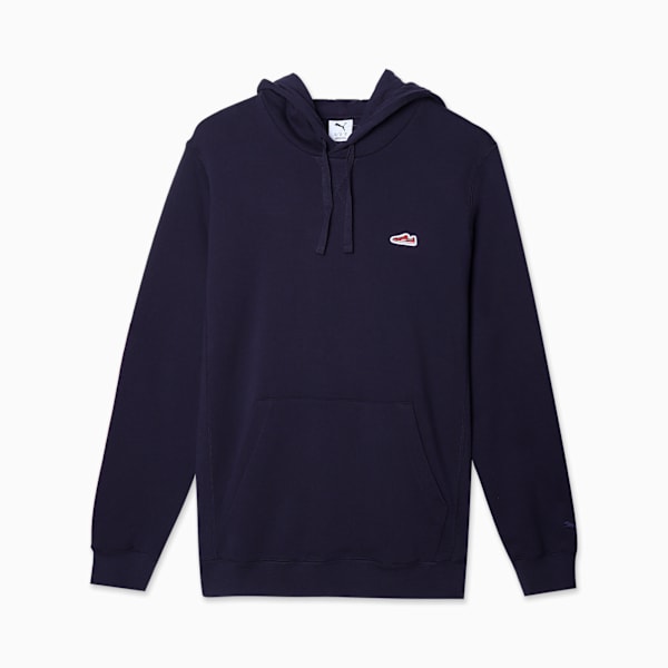WARDROBE ESS SUEDE Hoodie TR, New Navy, large-MEX